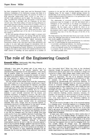 The Role of the Engineering Council
