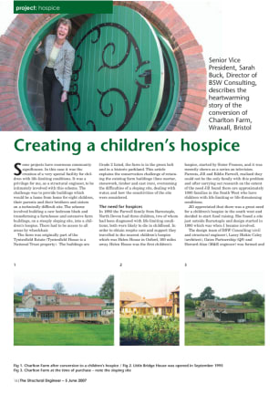 Creating a children&#8217;s hospice: Charlton Farm, Wraxall, Bristol (Sarah Buck, Vice President)