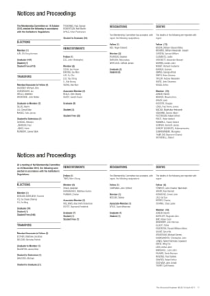 Notices and Proceedings