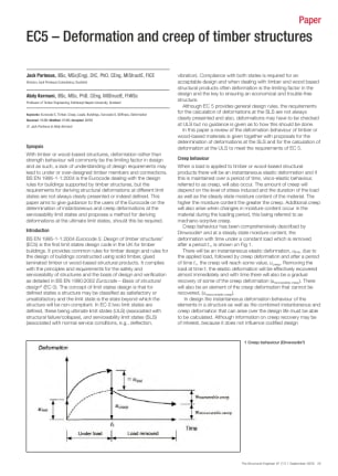 EC5 - Deformation and creep of timber structures
