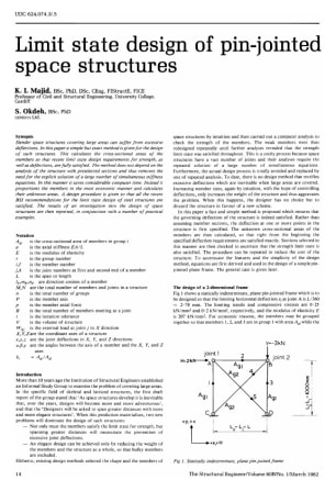Limit State Design of Pin-jointed Space Structures