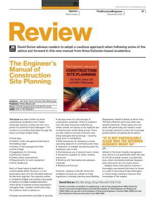 Book review: The Engineer's Manual of Construction Site Planning