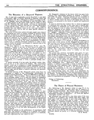 Correspondence on The Education of a Structural Engineer