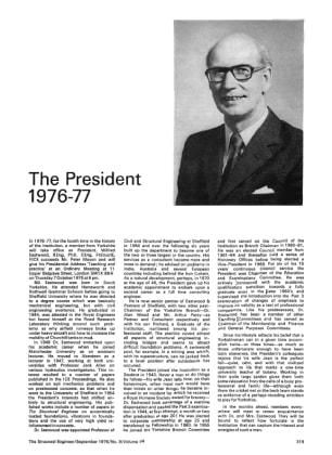 The President 1976-77
