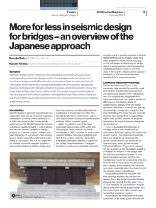 More for less in seismic design for bridges – an overview of the Japanese approach