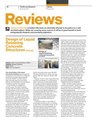 Design of Liquid Retaining Concrete Structures (3rd ed.) (book review)