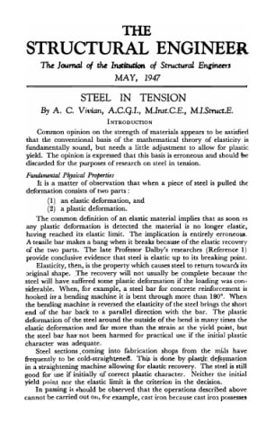 Steel in Tension