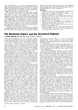 The Buchanan Report and the Structural Engineer