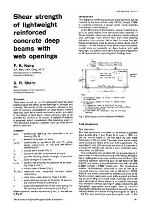Shear Strength of Lightweight Reinforced Concrete Deep Beams with Web Openings