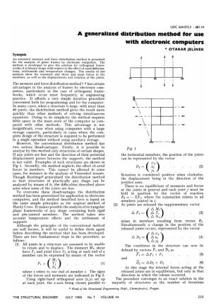 A Generalized Distribution Method for use with Electronic Computers