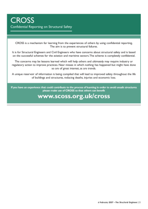Flyer: Confidential Reporting on Structural Safety
