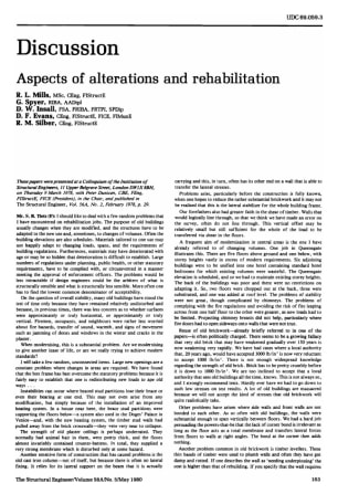 Discussion on Aspects of Alterations and Rehabilitation by R.L. Mills, G. Spyer, D.W. Insall, R.M. S