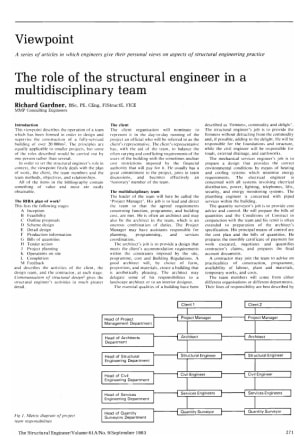 The Role of a Structural Engineer in a Multidisciplinary Team
