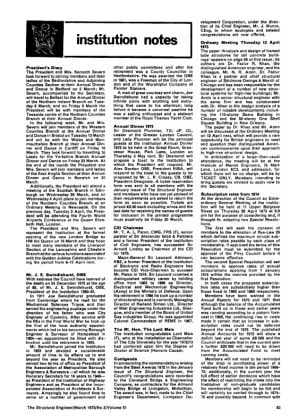 Institution Notes - The Institution of Structural Engineers