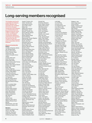News: Long-serving members recognised