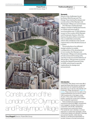 Construction of the London 2012 Olympic and Paralympic Village