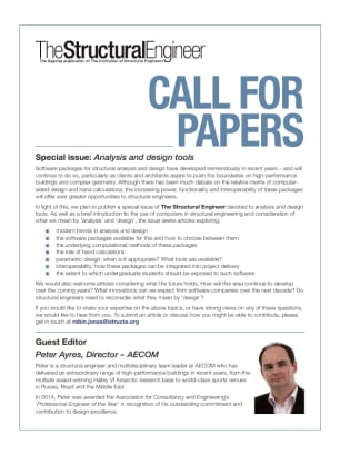 Special issue (Call for papers): Analysis and design tools