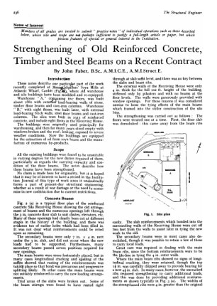 Strengthening of Old Reinforced Concrete, Timber and Steel Beams on a Recent Contract