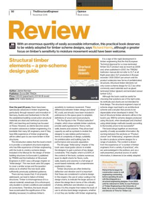 Book review: Structural timber elements – a pre-scheme design guide