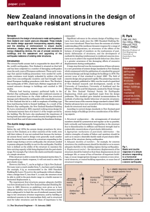 New Zealand innovations in the design of earthquake resistant structures
