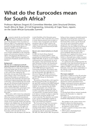 What do the Eurocodes mean for South Africa? 