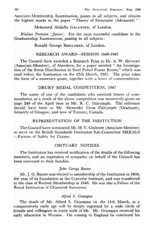 Research Award - Session 1946 - 1947