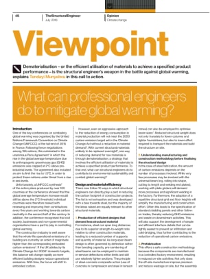 Viewpoint: What can professional engineers do to mitigate global warming?