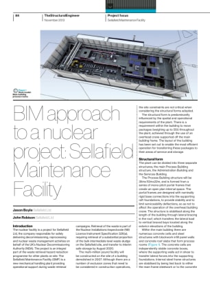 BIM approach to a nuclear project: Sellafield Maintenance Facility