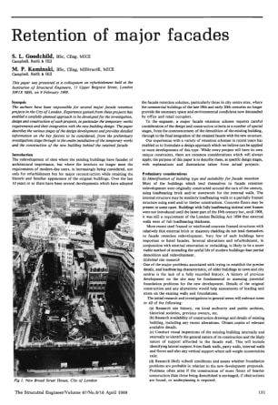 Retention of Major Facades