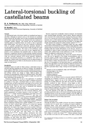 Lateral-torsional Buckling of Castellated Beams