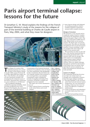 Paris airport terminal collapse: lessons for the future