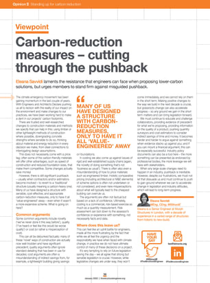 Carbon-reduction measures – cutting through the pushback
