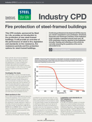 Industry CPD: Fire protection of steel-framed buildings