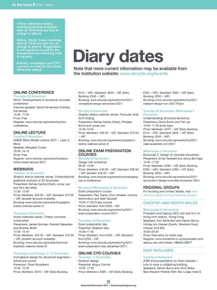 Diary dates (November/December 2021)