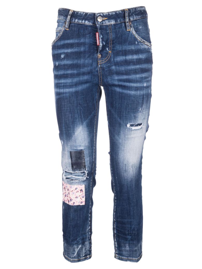DSQUARED2 Cropped Cool Girl Jeans in Denim | ModeSens