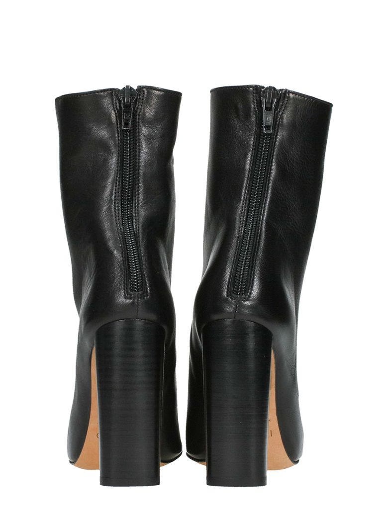 IRO Bk Studded Leather Booties in Black | ModeSens