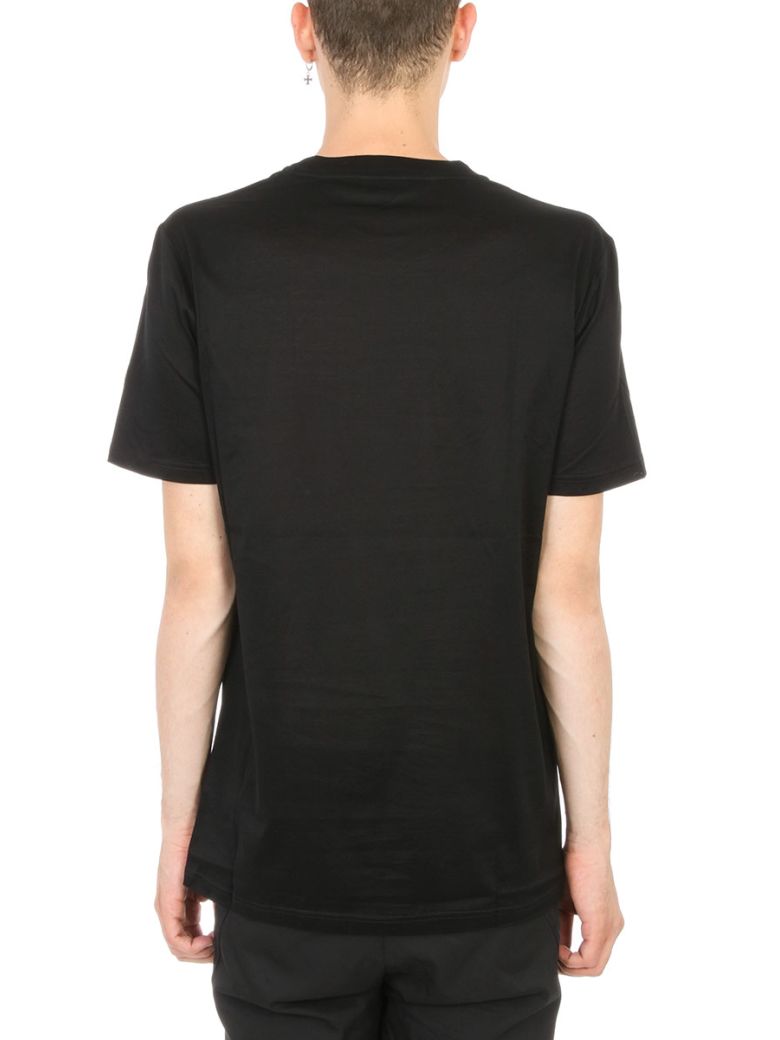 LANVIN Black Patchwork T-Shirt | ModeSens