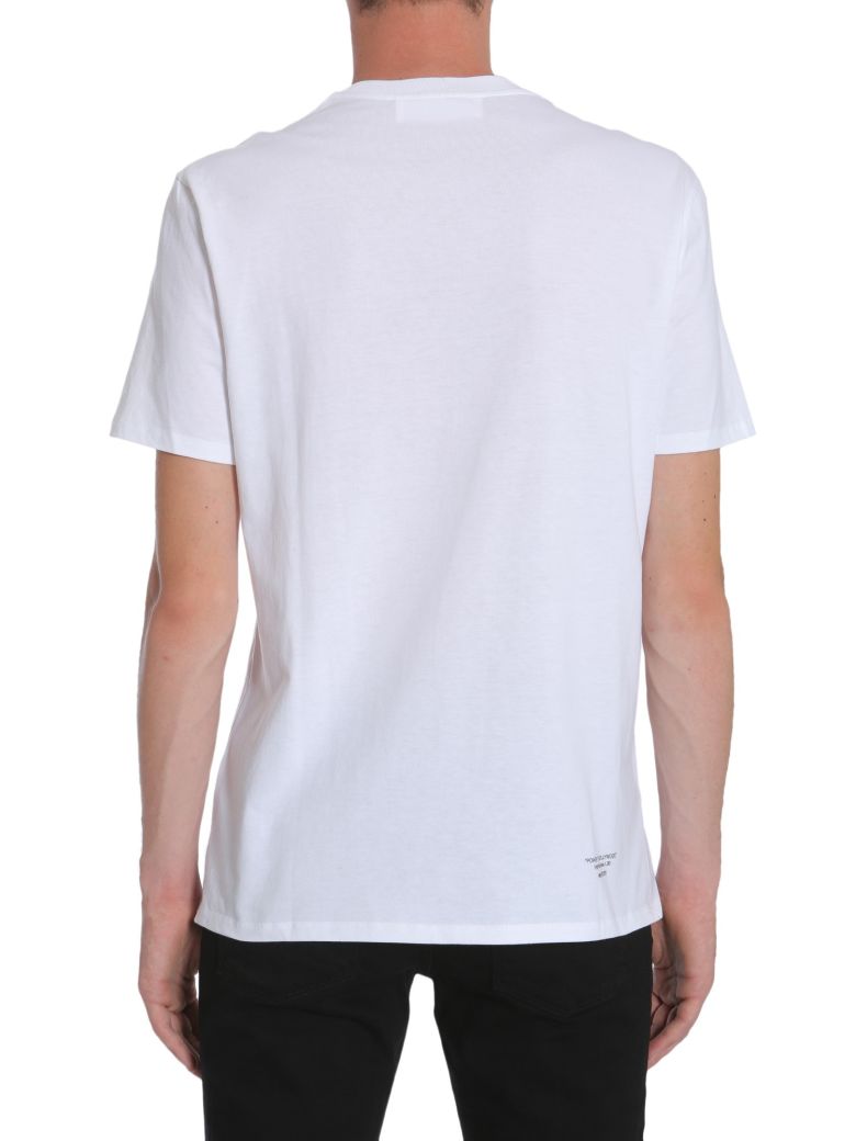 NEIL BARRETT Power Of Hollywood Print T-Shirt in Bianco | ModeSens