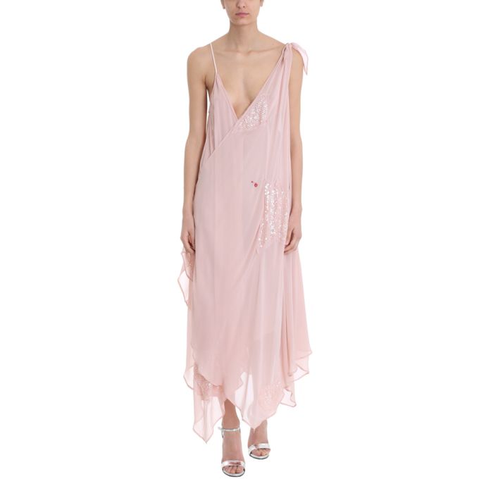 Giacobino Pink Silk Dress展示图
