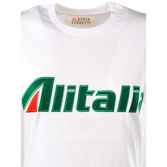 Alitalia贴花全棉T恤展示图