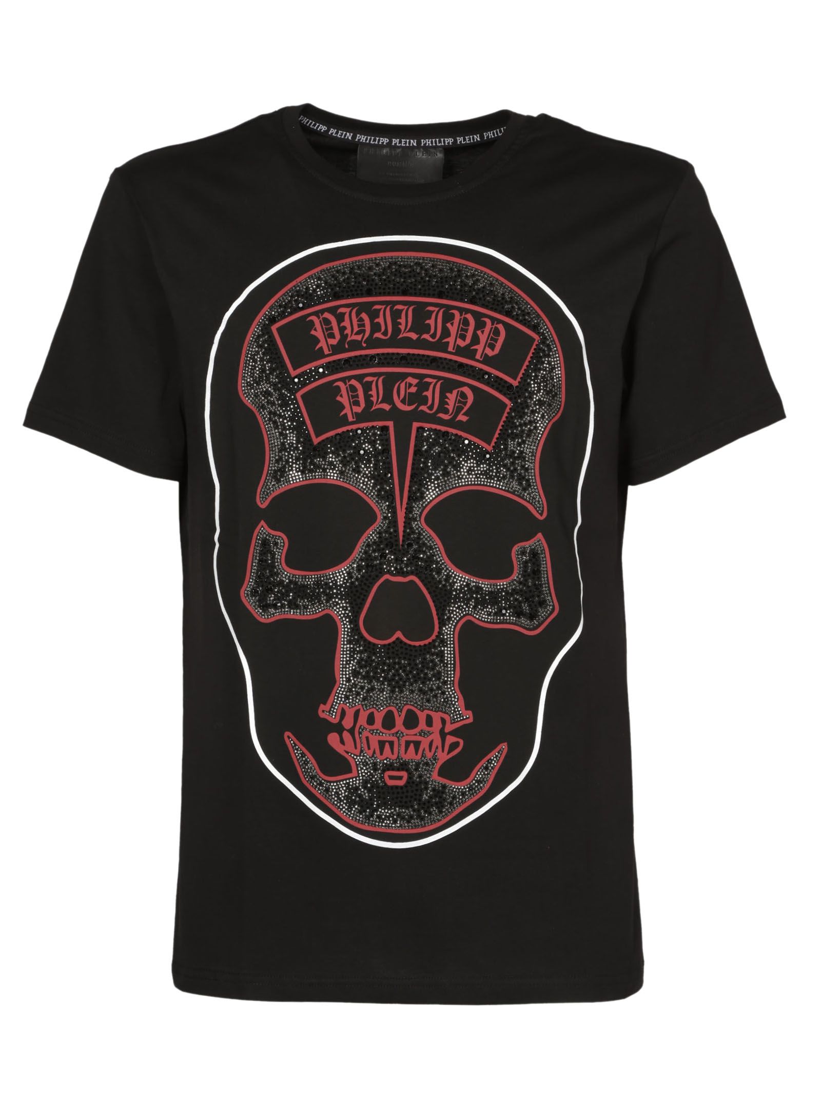 Philipp Plein - Philipp Plein T-shirt Sata - Black+red sport, Men's ...