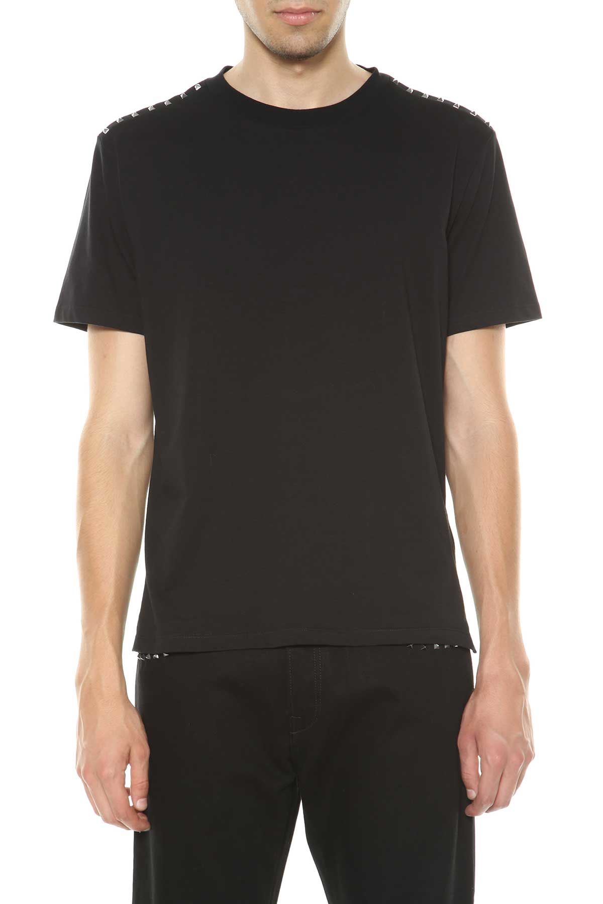 Valentino - Valentino T-shirt With Studs - Nero, Men's Short Sleeve T ...