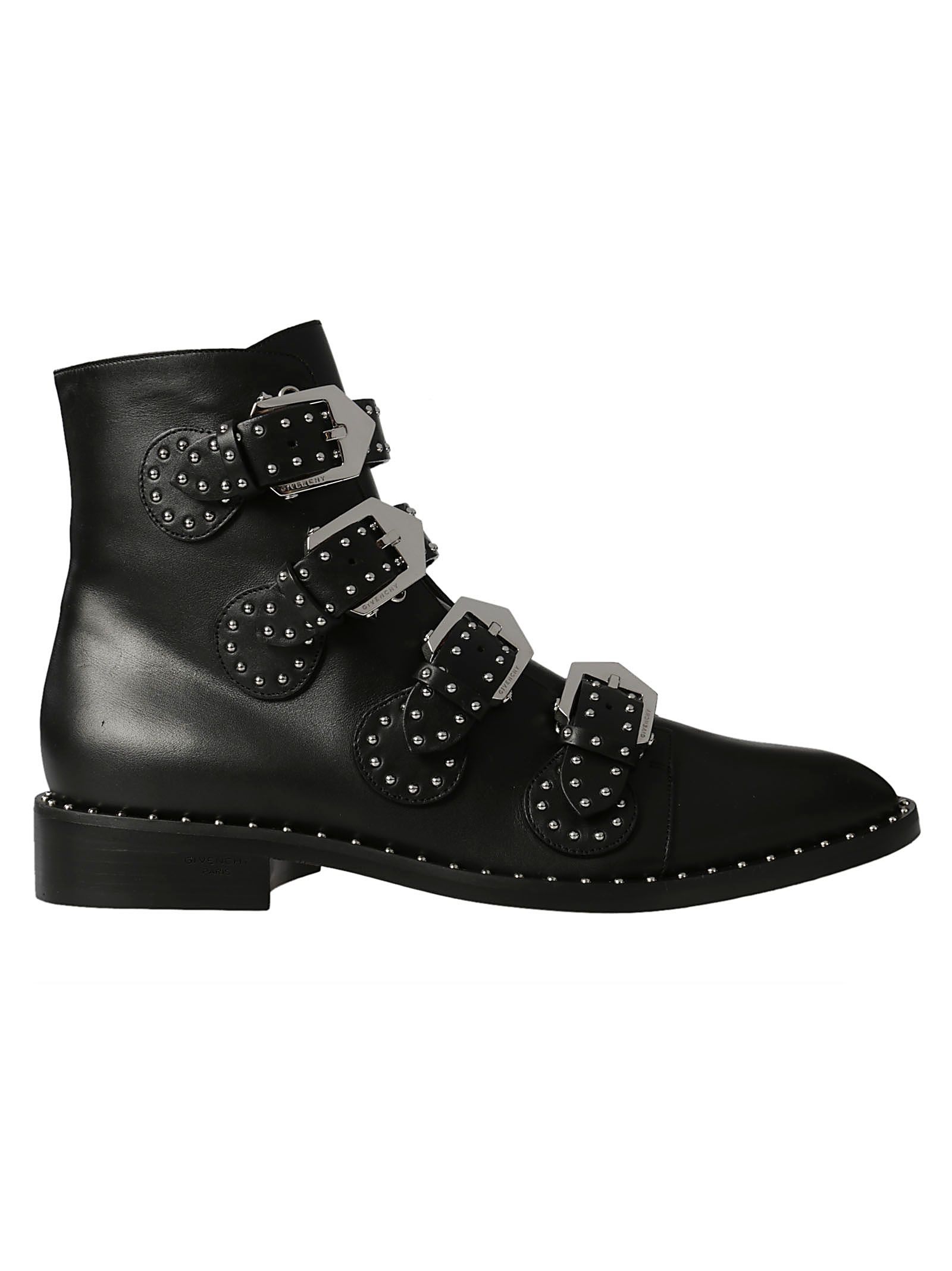 Givenchy - Givenchy Rivets Ankle Boots - Black, Women's Boots | Italist