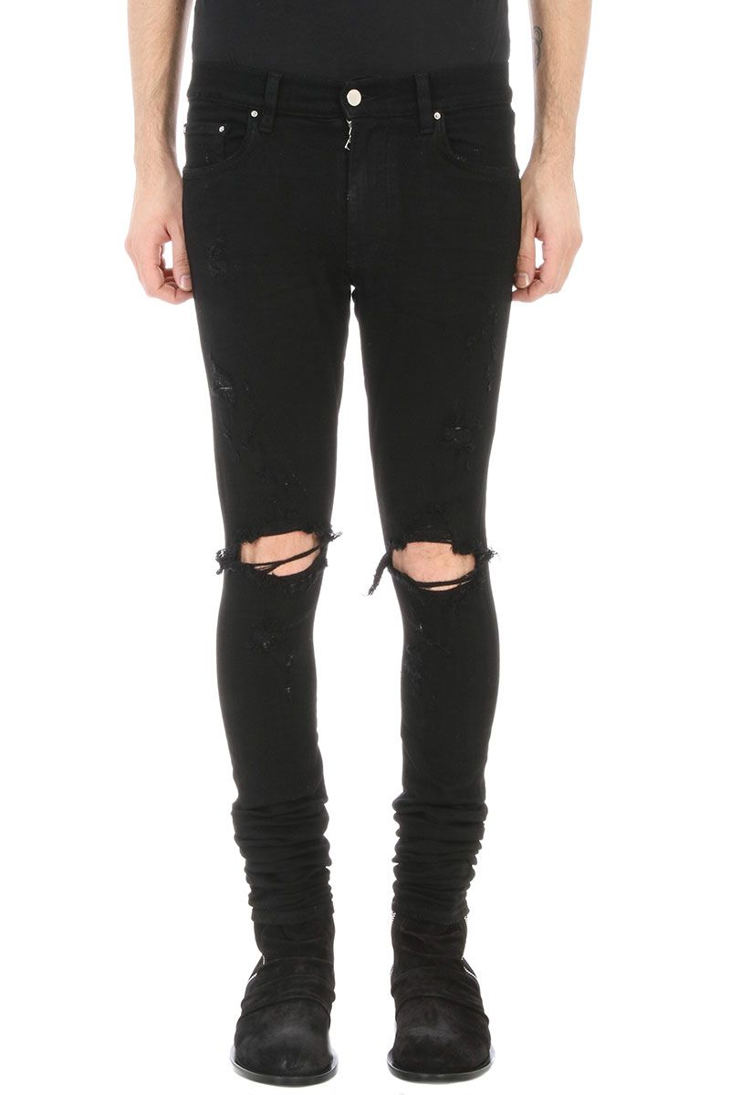 AMIRI Thrasher Jeans Black Denim | ModeSens