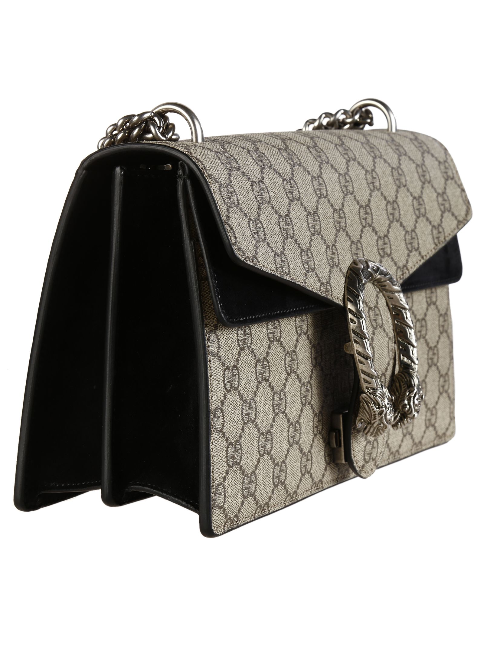 Gucci - Gucci Dionysus GG Supreme Canvas Small Shoulder Bag - Beige/Ebony/Black, Women&#39;s ...