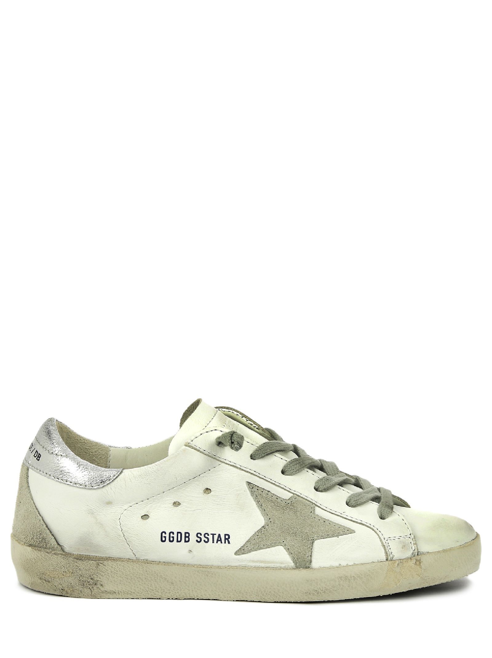 Golden Goose - Golden Goose Super Star Sneakers - White Silver Cream