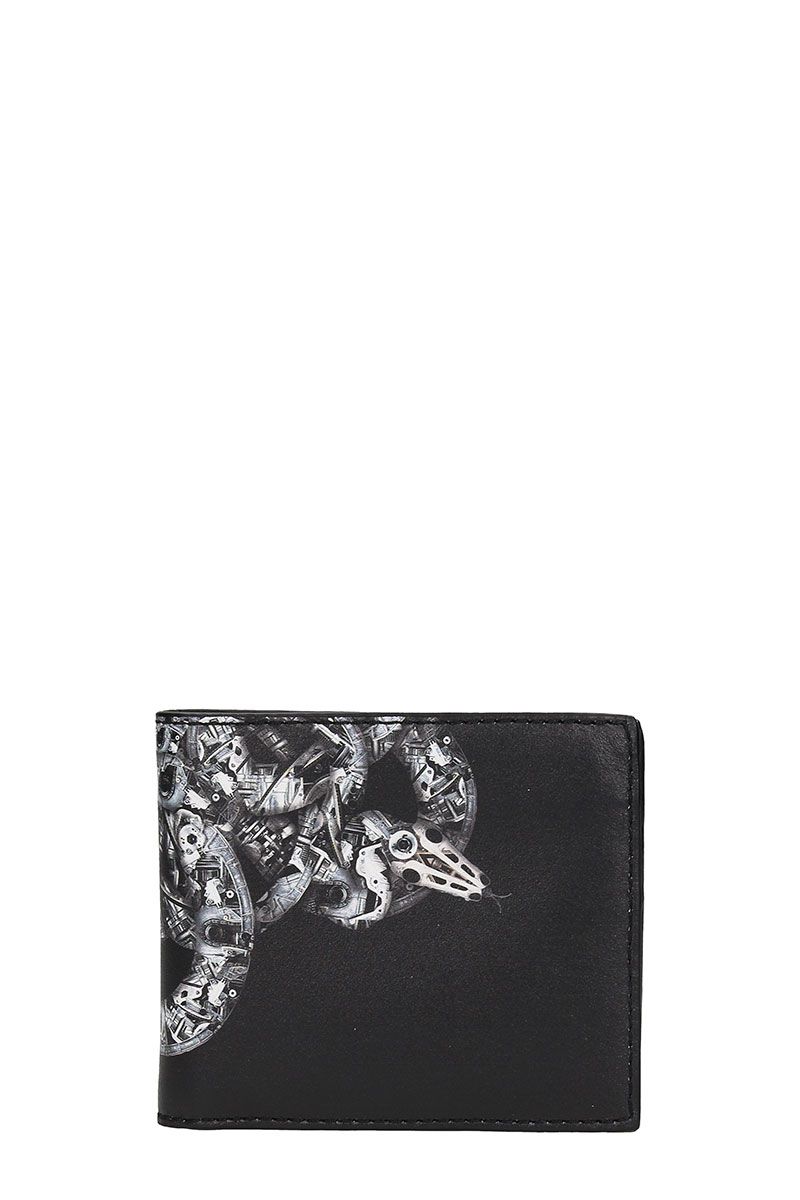MARCELO BURLON COUNTY OF MILAN Ke Black Leather Wallet | ModeSens