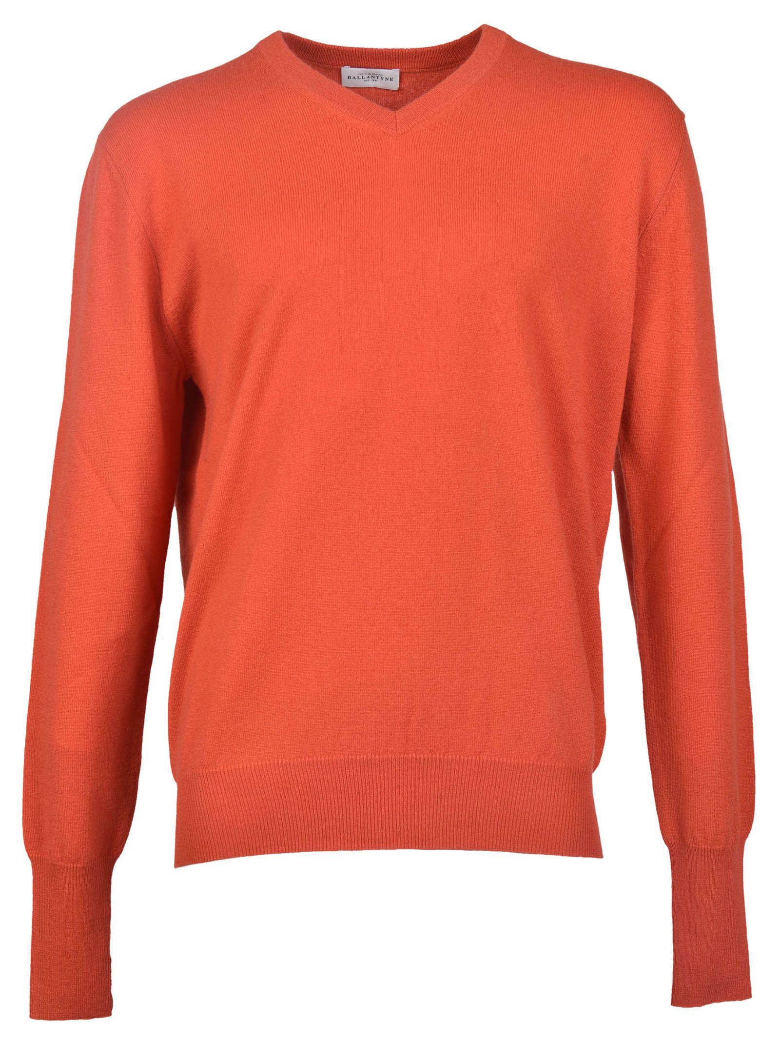 Ballantyne - Ballantyne Cashmere Sweater - Orange, Men's Sweaters | Italist