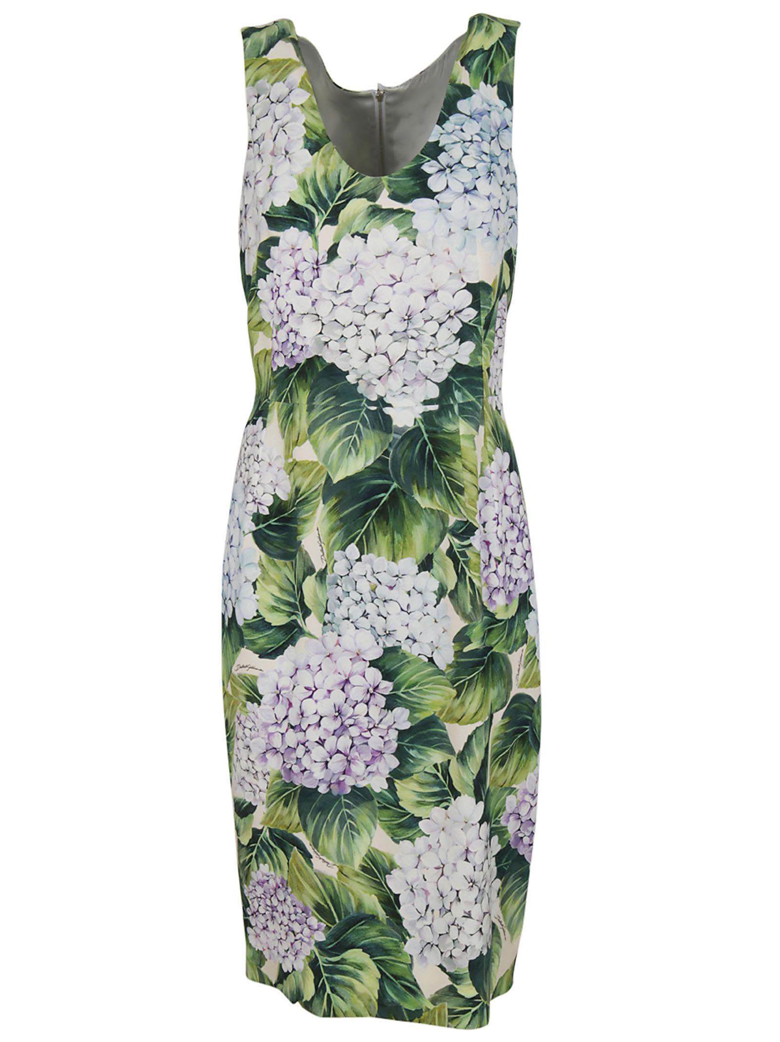 Dolce & Gabbana - Dolce & Gabbana Hydrangea Print Dress - Ortensia ...