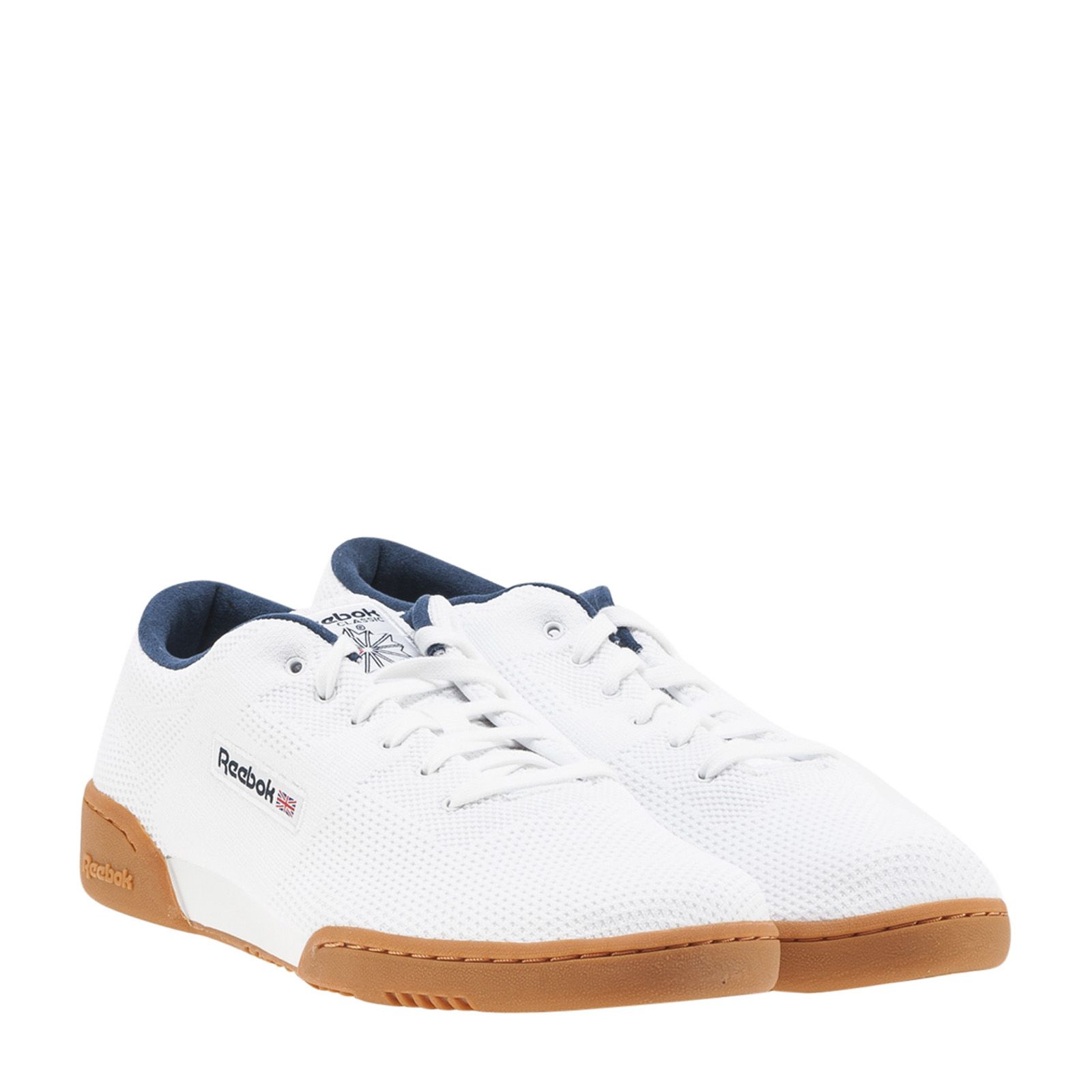 REEBOK Workout Clean Og Knit Sneakers in White | ModeSens